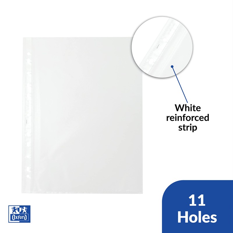 Oxford, Sheet Protectors, PP 40 Micron, A4, Pack 200