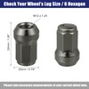 ACROPIX 1 Set M12 x 1.25 Car Lug Hex Wheel