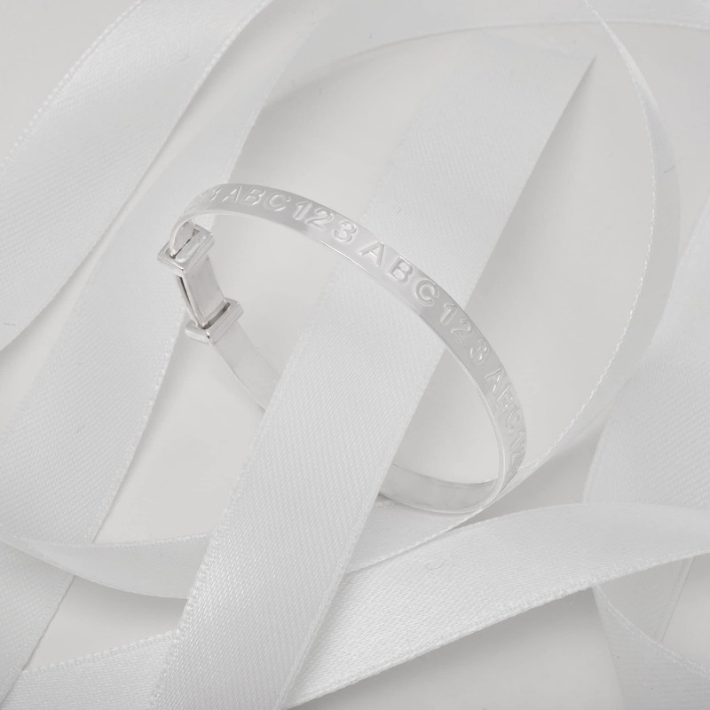 Aeon Jewellery Expanding Baby Bangle - 925 Sterling Silver |