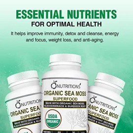 Nutritions Organic Sea Moss Supplement with D Root