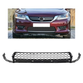 HECASA Front Bumper Lower Grille Compatible with 2013-2015 Honda Accord 71103T2AA00, HO1036114 Grill Plastic (PP) Black