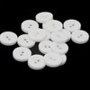BIG-SAM Laundry Buttons, White, Diameter 15, 17 or 18 mm,