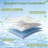 Queen Waterproof Mattress Protector Washable Mattress Padded Cover Rayon Bamboo