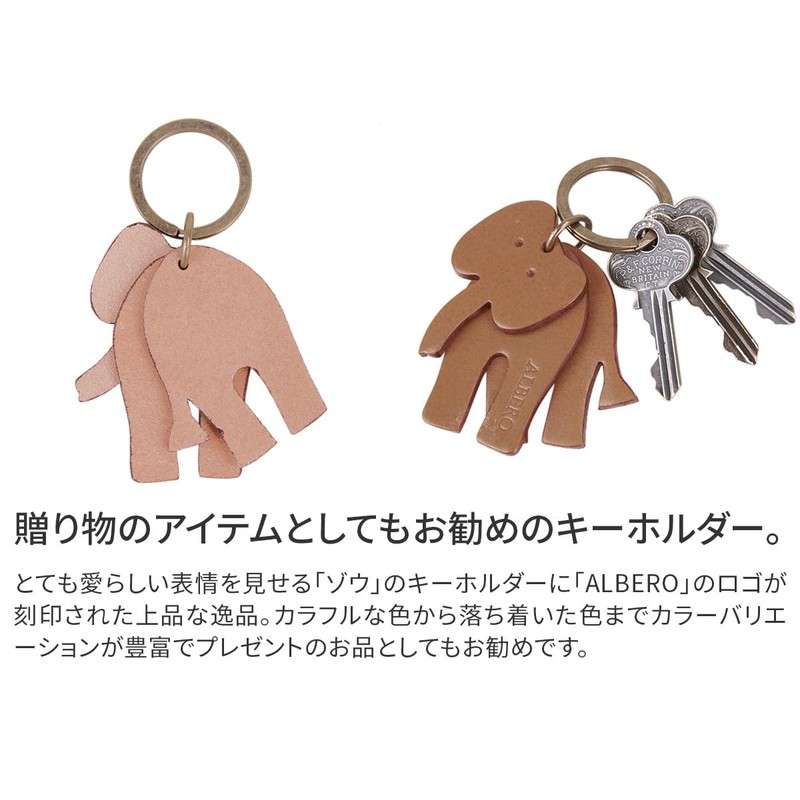 Albero AL-38 Women's Key Holder, Genuine Leather, green