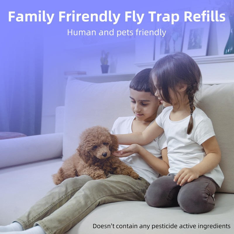 Kiwinurse Indoor Fly Trap Refill Glue Cards for UVLA1001 Indoor