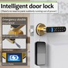 Foxlock Fingerprint Door Lock with Screen, RFID Smart Door Handle