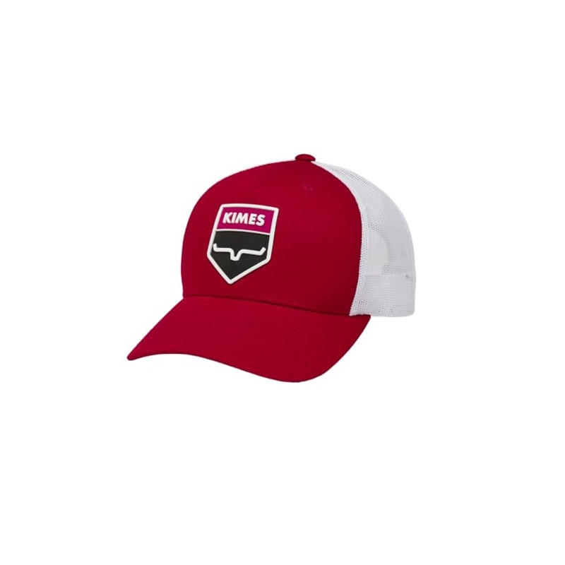 Kimes Ranch Caps Asjustable Snapback Wedge Trucker Hat - Red