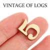 Healifty Wooden Numbers Natural Wooden Slice Embellishments for Scrapbooking Party