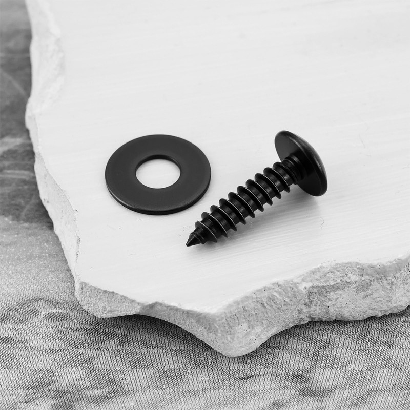 ECSiNG 5 Set License Plate Fixing Screw Set Compatible with
