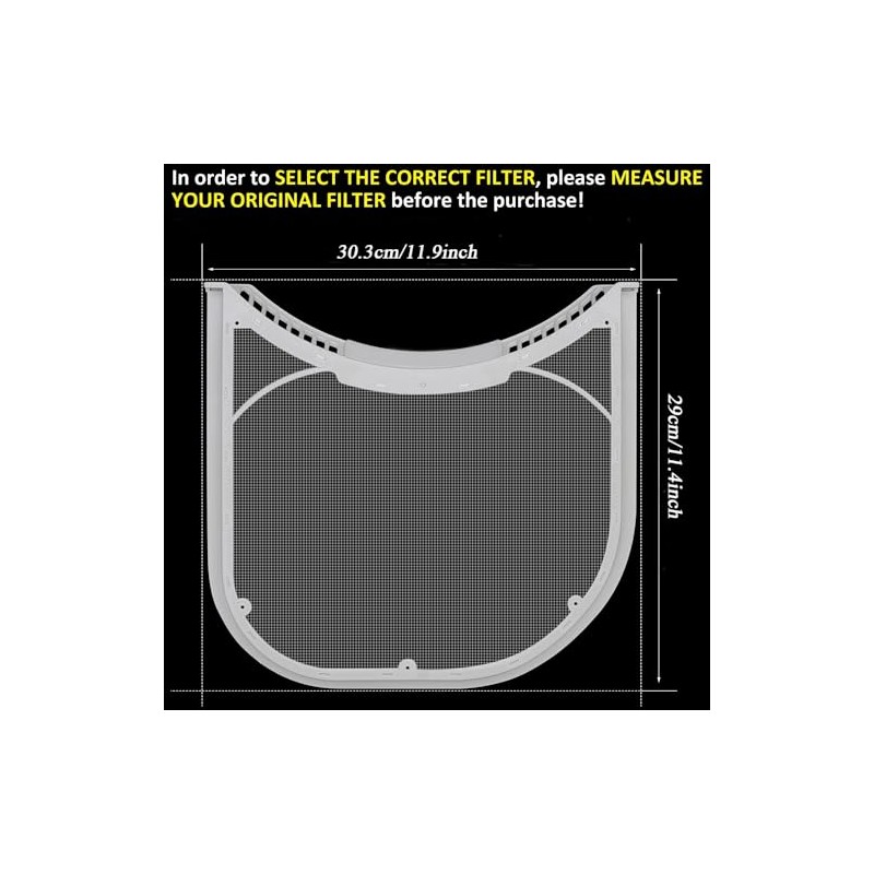 5231EL1003B Dryer Lint Filter Compatible with Lg Dryer Vent Lint