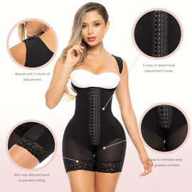 BELLA MICHELL Faja Colombiana para Mujer | Body de Máxima Compresión, Color Beige, Moldea y Acelera la Reducción de Medidas (Talla 38-G) ✨