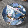 Eplze YBK Tech Euro Style Cup& Saucer Set, Bone China
