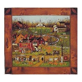 Charles Wysocki's 1000 Piece Puzzle(black Birds Roost At Mill Creek)