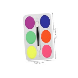 Ipetboom Face Paint Cream Set 2pcs Oil Based Makeup for Boys and Girls Clown Makeup Body Painting Oil 6 Palette Quick Easy Application