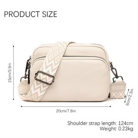 GWAWG Cross Body Bag Women, Over the Shoulder Bag with Adjustable Strap, Versatile Crossbody Bags for Women with Multiple Pockets, Handbag for Ladies Girls Travel Shopping Work Daily Use