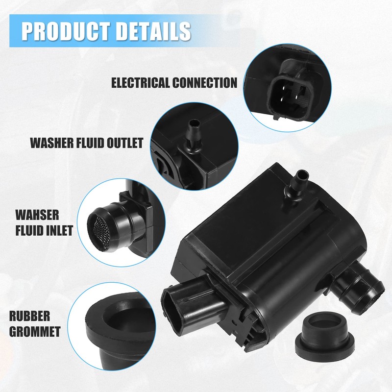 X AUTOHAUX Windshield Washer Motor Pump for Kia Sorento -