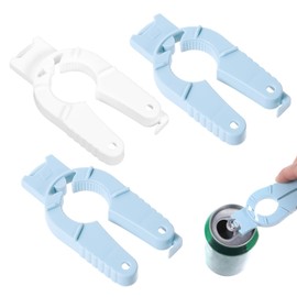 2Pcs Water Bottle Opener, Multifunctional Plastic Bottle and Can Opener Ergonomic Lid Seal Remover for Weak Hands, Seniors, Elderly