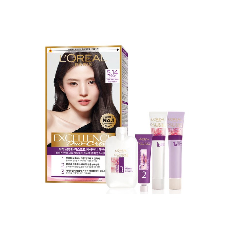 Choose 1 of 9 L’Oreal Excellence Duo-Cream Hair Colors /