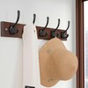 Dseap Wall Mounted Coat Rack: 16" Hole to Hole, Coat