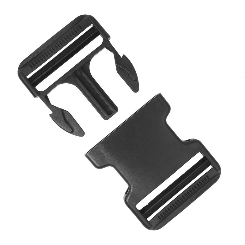 6 Pack 2 Inch Flat Dual Adjustable Plastic Side Release