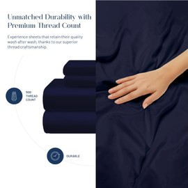 Westbrooke Lush Sateen 100% Cotton Sheet Set | Full Size Sateen Sheets - 4 Piece Long Staple Cotton Bedding Set with Elasticized 15.5" Deep Pocket - Soft, Breathable Luxury Sheets - Light Grey