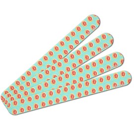 Grapefruit Fun Double-Sided Nail File Emery Board Set 4 Pack