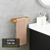 GERZWY Bathroom 2-Piece Accessory Set Gold Stainless Steel Toilet Paper