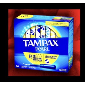 Tampax Pearl REGULAR Flow,Plastic Disp’ Tampons Unscented 36ct LEAKGUARD Protect