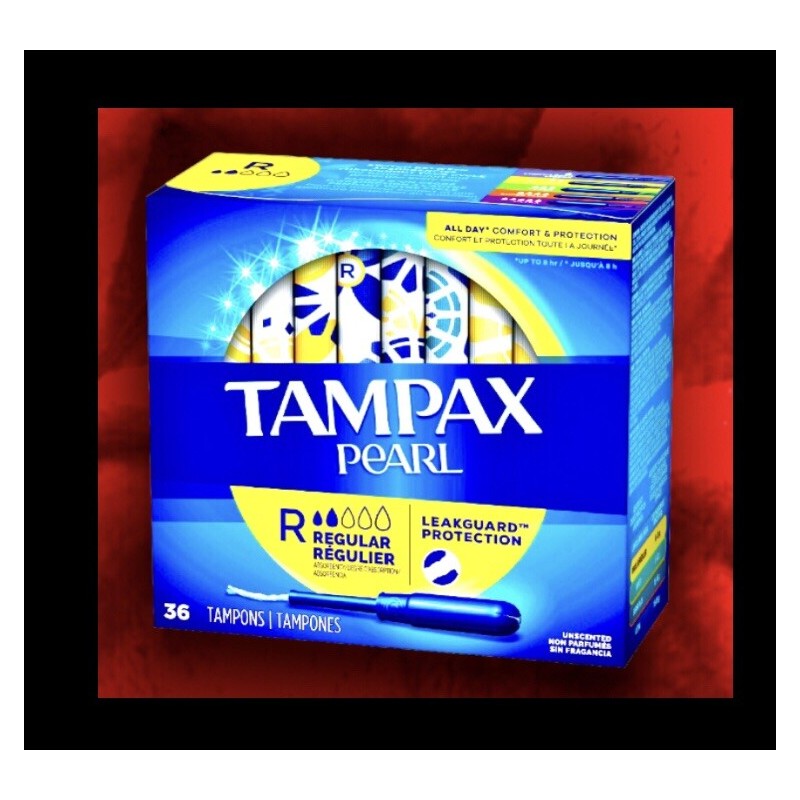 Tampax Pearl REGULAR Flow,Plastic Disp’ Tampons Unscented 36ct LEAKGUARD Protect
