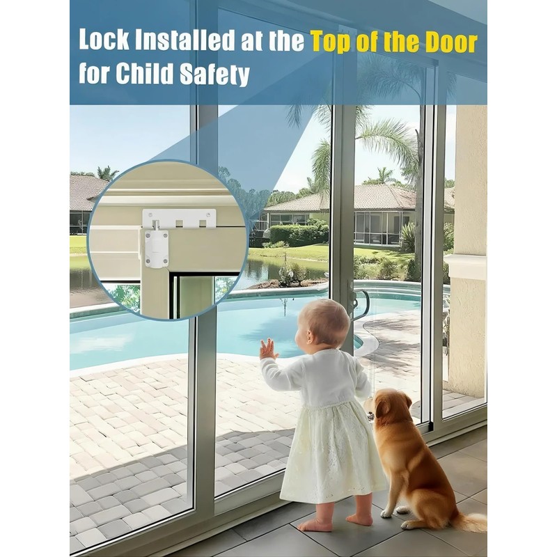 Sliding Door Lock Window Locks for Patio Sliding Glass Door