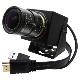 SVPRO 4K 60fps HDMI USB Zoom Camera USB3.0 Manual Focus Webcam with 2.8-12mm Optical Zoom Lens,Zoom in and Out HD Industrial Camera H.264 60fps 4K Streaming Camera for PC,Raspberry Pi,TV,Monitor