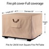 Square Fire Pit Covers - 30 Inch Heavy Duty 900D