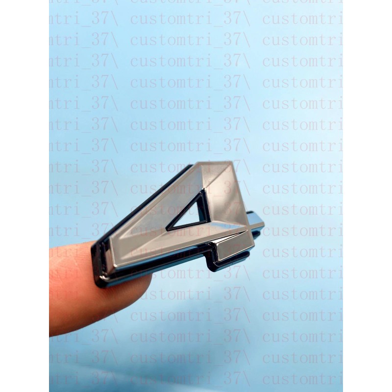 OVERLAND SPY (2pc) Chrome Black 345 Badge Emblem Trim for