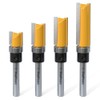 FivePears 4 PCS Pattern Flush Trim Router Bit Set 1/4