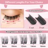 Cluster Eyelashes, Pack of 72 Individual Eyelashes, Eyelash Cluster DIY