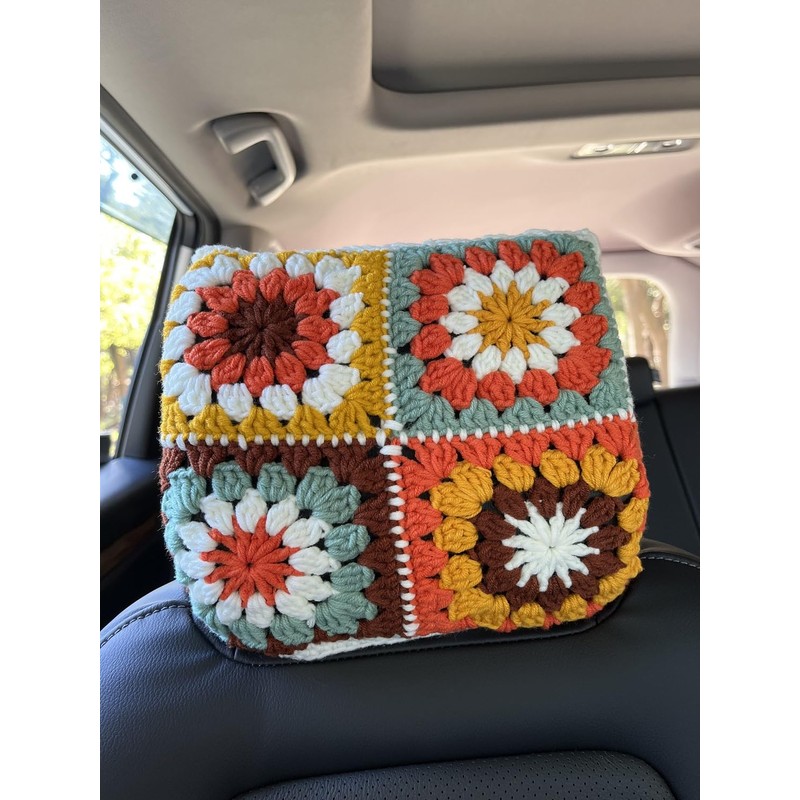 YDMZZB 2 Pcs Universal Car Headrest Cover Soft Car Seat