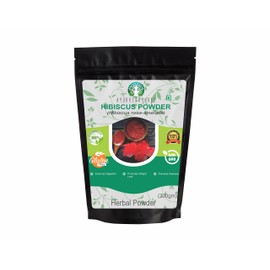AYURVEDASHREE Hibiscus Flower Powder 200 Gm I Hibiscus Sabdariffa I Gurhal Phool Powder I Hair Mask I Refreshing Tea I Natural Herb I NON GMO I Vegan I Gluten Free