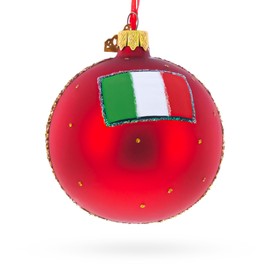 Gondola Under The Rialto Bridge, Venice, Italy Glass Ball Christmas Ornament 3.25 Inches