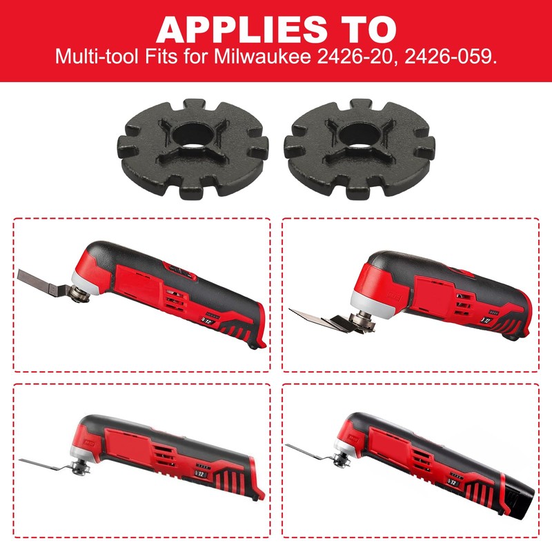 42-04-0730 for Milwaukee adapter replacement, compatible with 2426-20, 2426-059 multi-tool