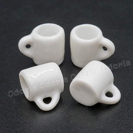 Odoria 1/12 Scale Miniature Coffee Cups Mugs Dollhouse Accessories, 4Pcs