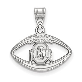 Ohio State Pendant in Football (Sterling Silver)