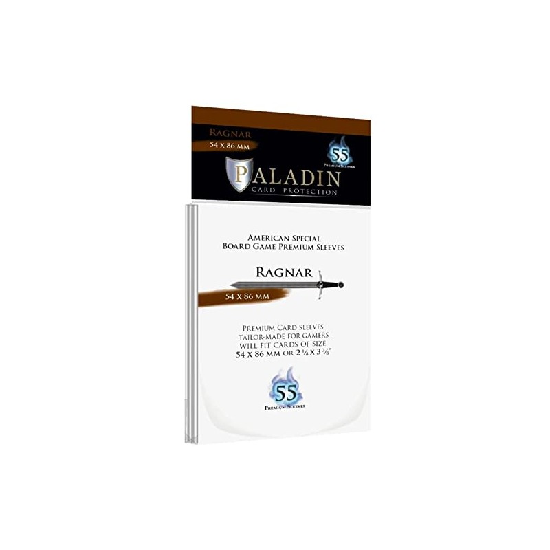 Paladin Premium American Special Clear Gloss Sleeves, 54 mm x