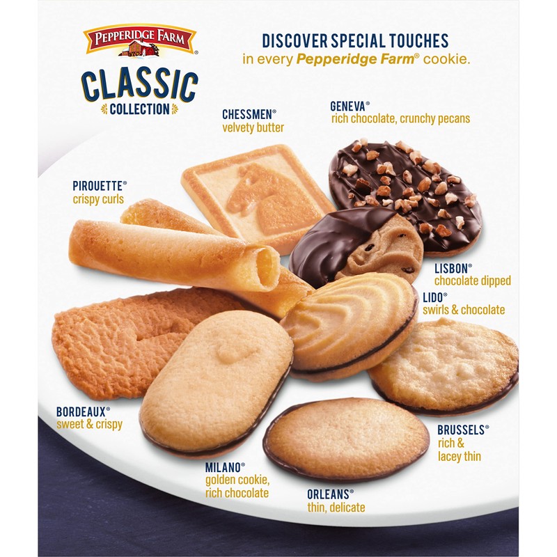 Pepperidge Farm Cookies Classic Collection, 9 Cookie Varieties, 13.25 Oz.