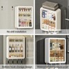 DASITON Wall Mounted Large Capacity Makeup Organizer,Dustproof Cosmetic Organizer,Bathroom Organizers