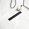 Neodrain 18-Inch Matte Black Linear Shower Drain,Stainless Steel Linear Drain