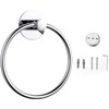 Stainless Steel Towel Ring, Wall Mounted Towel Hanger ,6.3 inches/16cm,