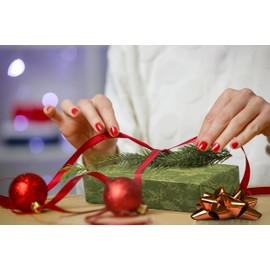 K-Kraft Vintage Prints Christmas Kraft Wrapping Paper Sets - 112.5 Square feet per Set (Mistletoe-Reindeer-SodaShoppe)