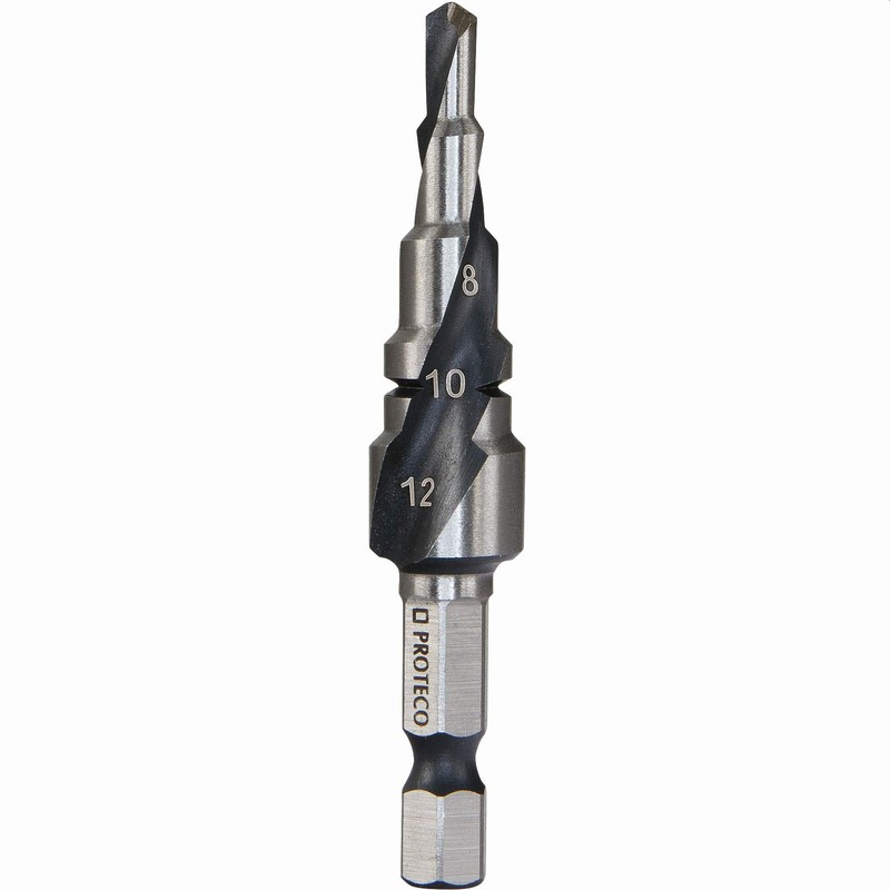 Proteco-Werkzeug® HSS Titanium TIN TiALN Professional Step Drill Cone Drill