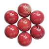Manekieko 7 Pcs Natural Red Jasper 2cm Crystal Sphere Ball