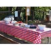 137 * 274cm Red and White Checkered Disposable Table Cloth